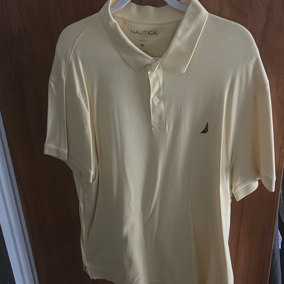 Nautica Men’s Yellow Button up polo - Picture 1 of 3